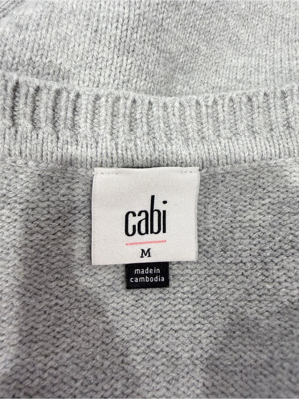 Cabi Songbird Embroidered Pullover Sweater Gray - Picture 6 of 7